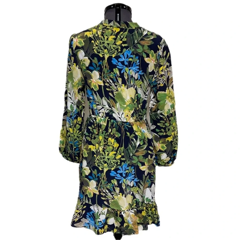 J. Crew Watercolor Floral Silk Dress